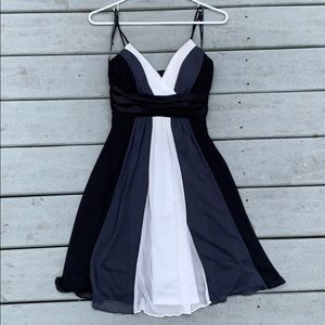 Black/ grey/ white Dress